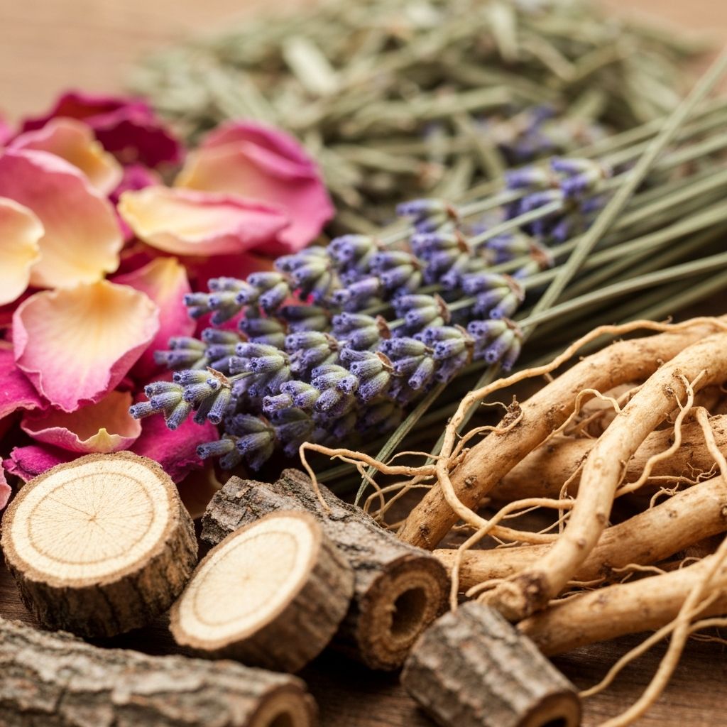 Rempah-rempah kering dan tumbuhan obat